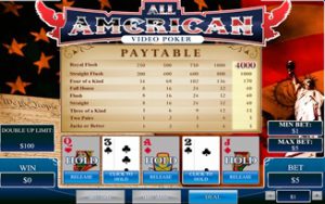 All American Poker Video Poker Games