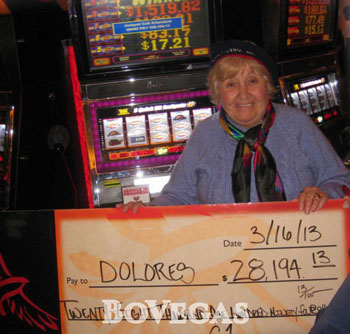 Gamblers Sweet granny won prize on slots