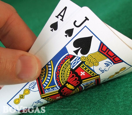 Gambling cards in Casino Blackjack