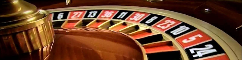 Roulette wheel in casino 