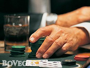 Beginners Game of Blackjack in Casino 