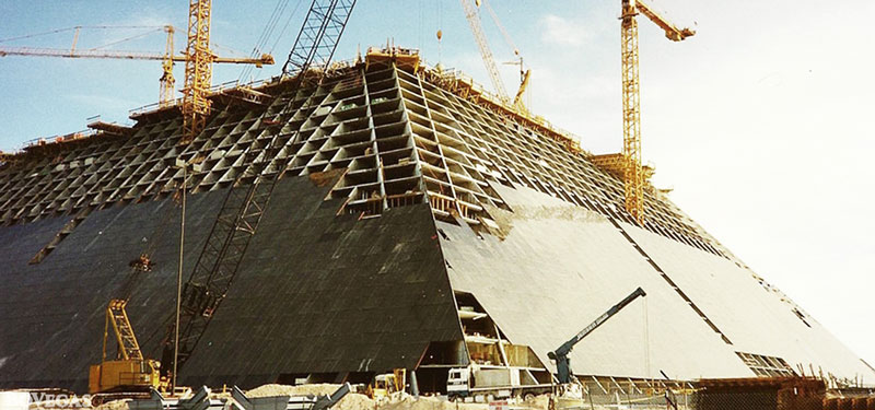 Las Vegas Development Casino Piramide being build