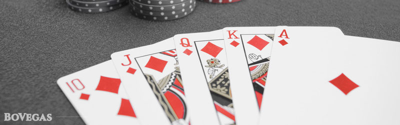 Poker Game in casino Black and White