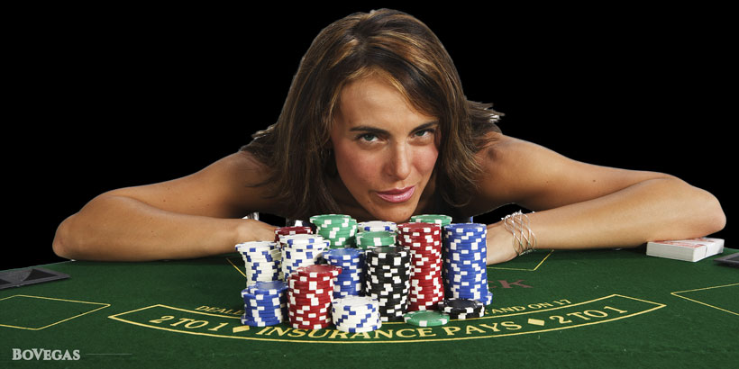 Woman Playing in casino