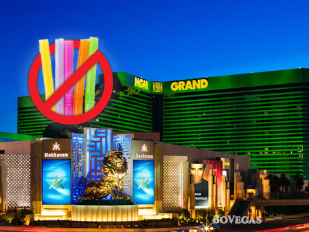 MGM-Grand Casino No Straws