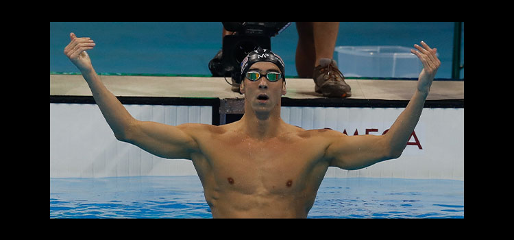 นักว่ายน้ำโอลิมปิก Michael Phelps