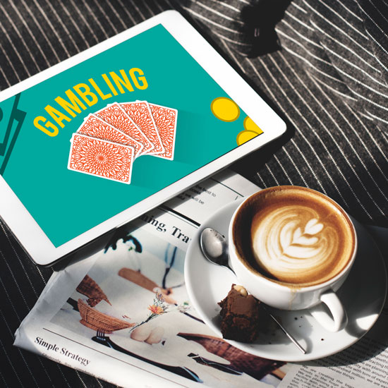 Online gambling with coffee